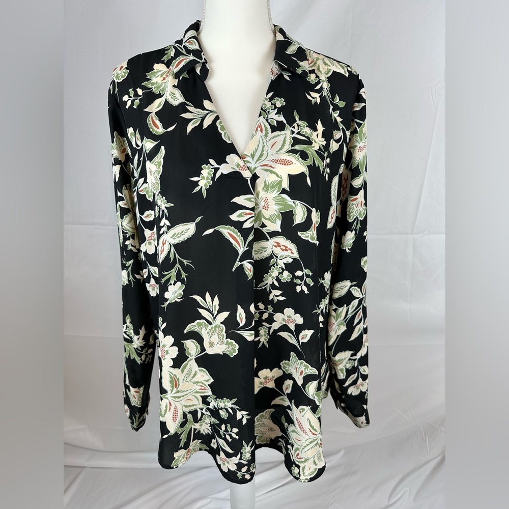 Maurices Atwood Pleated Floral Blouse Size XL